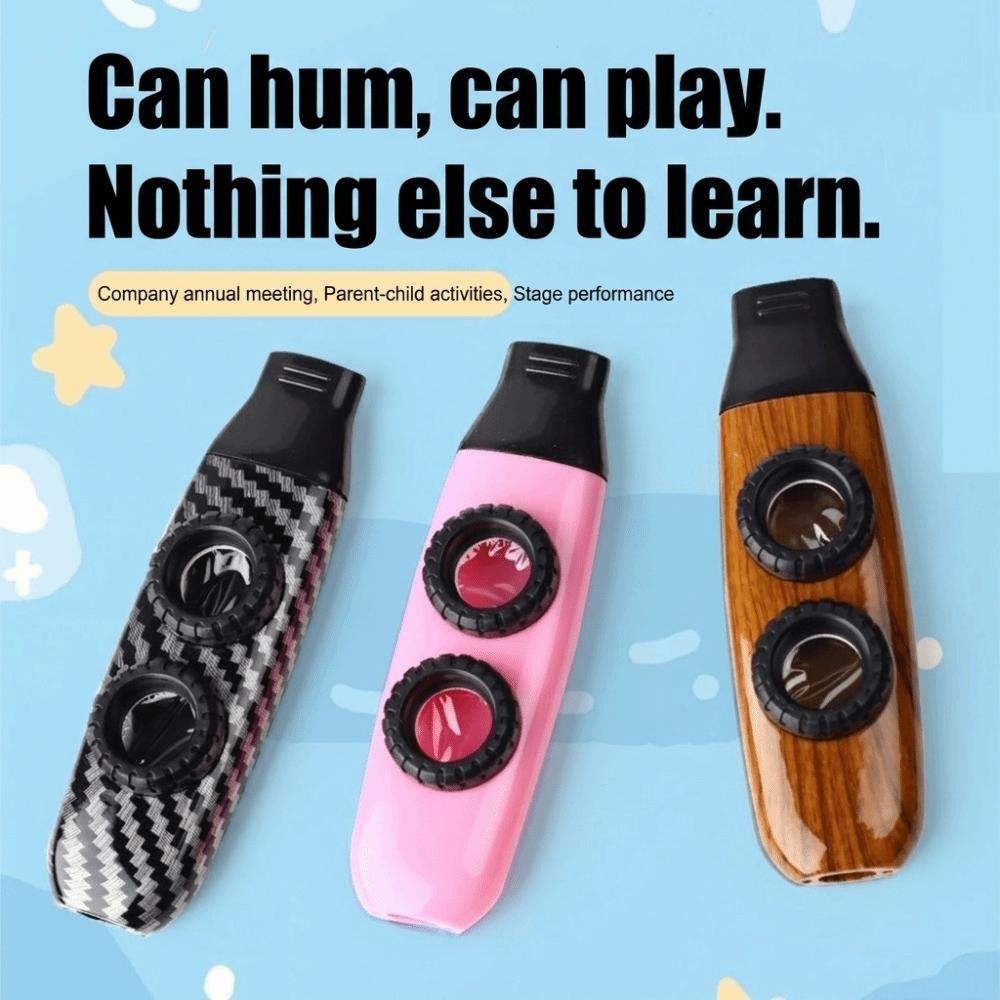 Two Membranes Adjustable Kazoo Double Hole Adjustable Double Hole Kazoo Ukulele Accompaniment