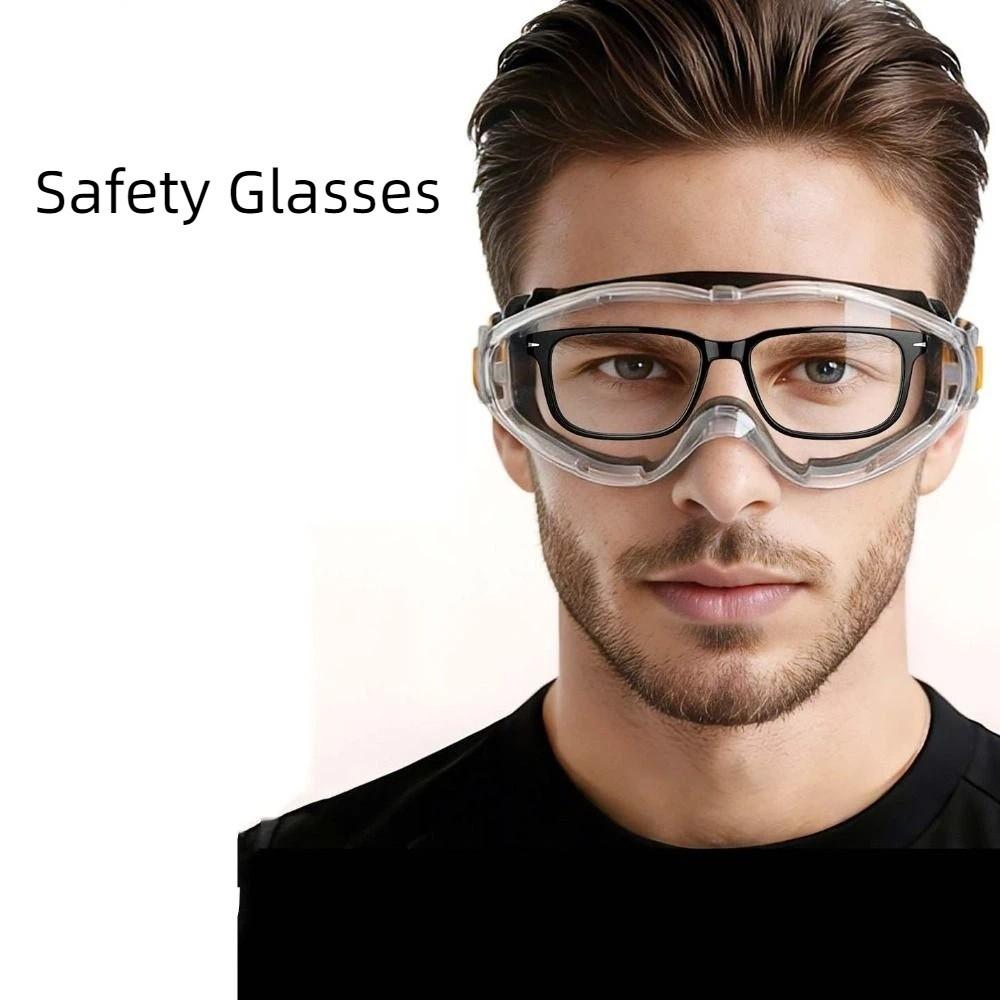 Anti Scratch Safety Glasses Clear Lens Dust Proof Goggles Anti Fog Goggles Eye Protection