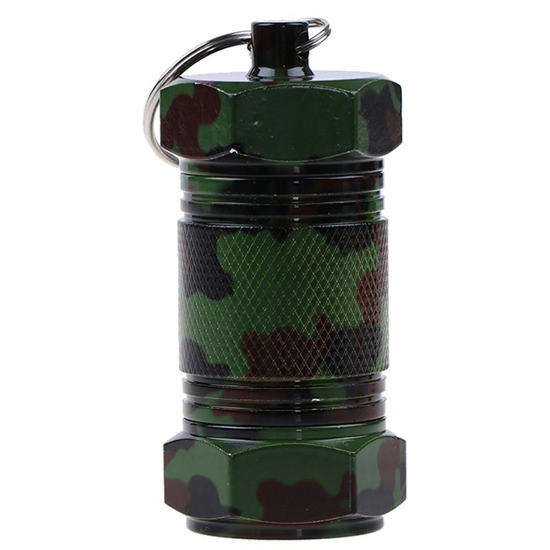 Водонепроницаемый герметичный резервуар, алюминиевый капсульный контейнер, органайзер для лекарств, карманные чехлы для таблеток для наружного хранения бутылок для экстренной медицины