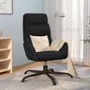 Swivel Armchair Black Artificial Leather