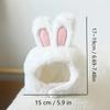 1pc Bunny Ears Cat Hat Themed Pet Costume Knit Fabric Set Comfortable Polyester Pullover Headwear for Cats & Small Dogs