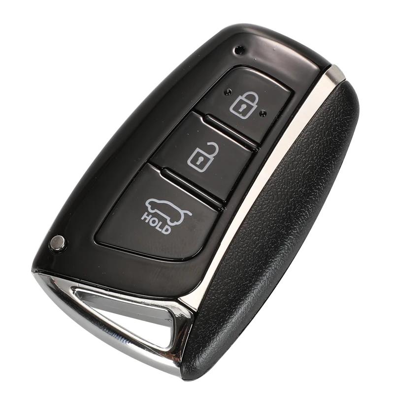 Чехол для смарт-ключа с 3/4 кнопками для Hyundai Genesis Santa Fe Equus Azera, корпус для дистанционного ключа, смарт-брелок