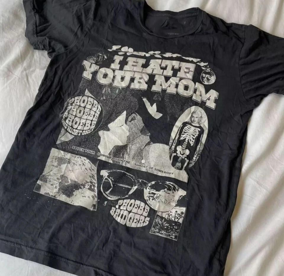 ГОРЯЧАЯ футболка Phoebe Bridgers I Hate Your Mom Репринт Полный размер S-5XL Унисекс