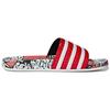adidas Adilette Slides Scarlet Женские сандалии Red Off-White D96683