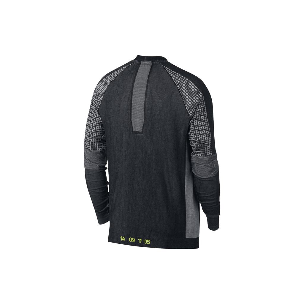 Nike Футболка с круглым вырезом и длинным рукавом, мужские топы, черная AR1572-010