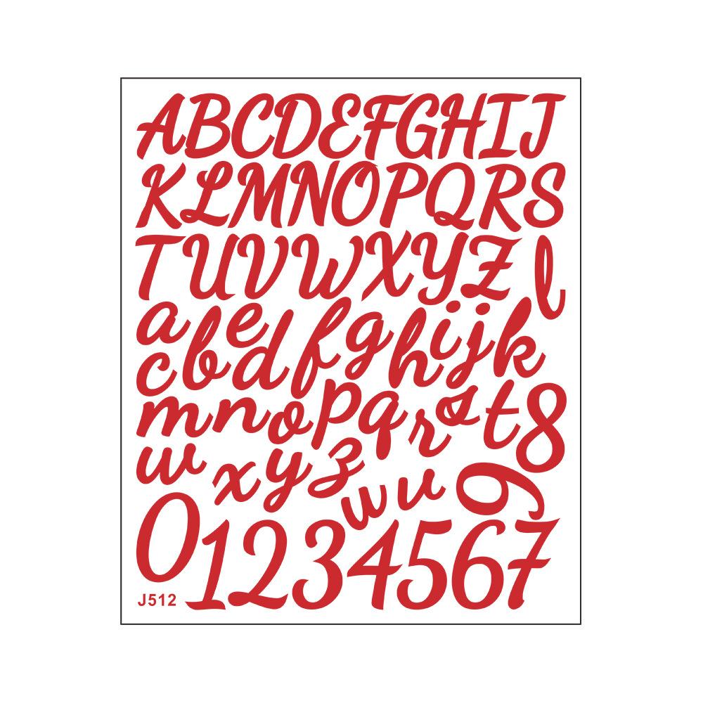 Сделай сам рукописный английский буквенно-цифровой комбинированный конверт для бухгалтерской книги, украшение и декор, маленькие наклейки