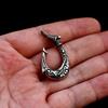 BEIER Viking Fishhook shaped pendant Pendant Necklace Quality Stainless Steel Biker Punk jewelry For Man BP8-1035