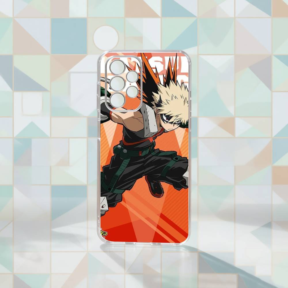 Cool B-Bakugo My H-Hero A-Academia Phone Case Transparent Silicone Soft For Samsung S25,S24,S21,S22,S23,S30,Ultra,S20,Plus,Fe