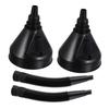 Ledmomo 2pcs Funnel Fuel Filter Funnel with Hose Gas Strainer Strainer