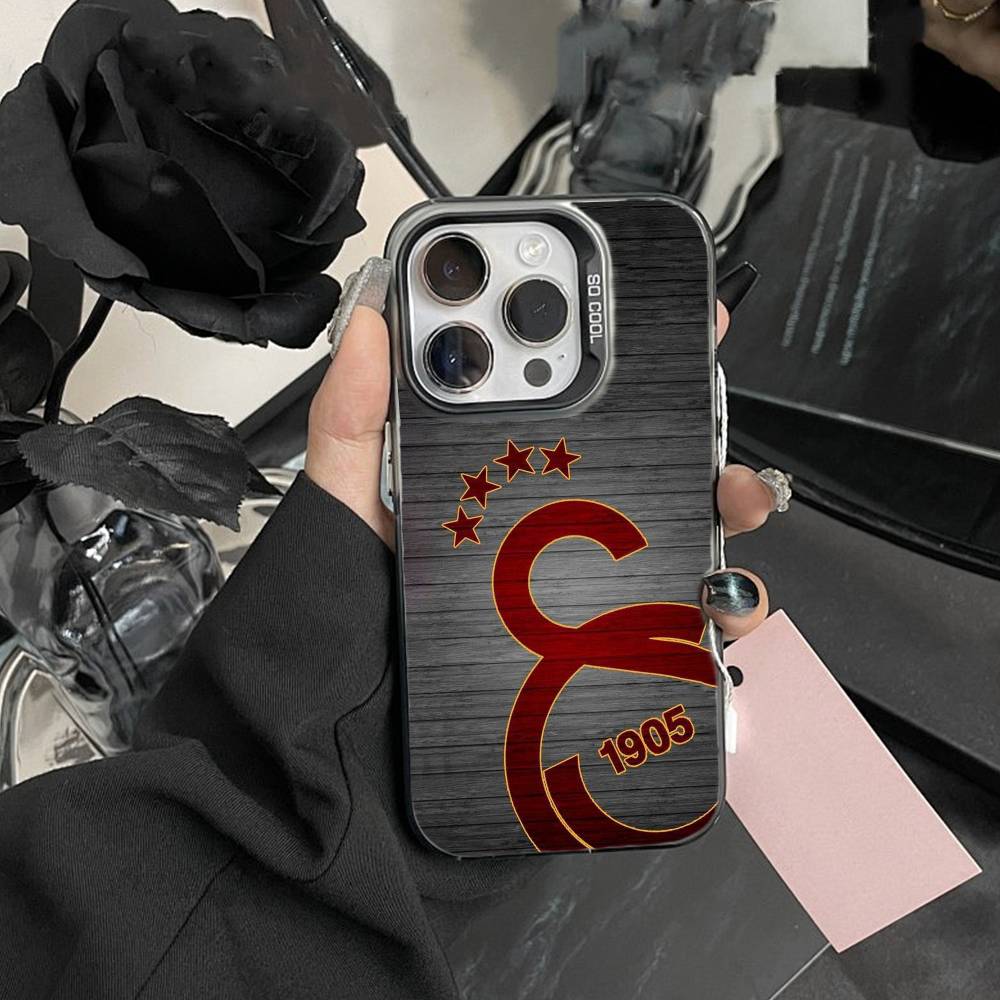 Классический чехол для телефона Galatasaray S-SK1905 для iPhone 16 17 15 14 12 13 Pro Max Черный цвет Ударопрочная крышка