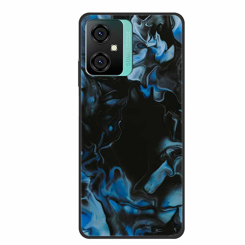 For Blackview Oscal C70 Case Soft Silicone TPU Back Cover for OscalC70 Fundas Blackview C70 Phone Cover Iridescent Marble Bumper