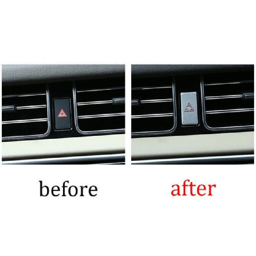 17-21 Trim Mergency Light Switch Control Silver Aluminum For Range Rover Velar