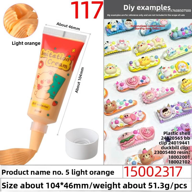 50g Eco-friendly and Easy-to-squeeze Simulated Cream Glue, Handcrafted Cream Glue Oil Glue