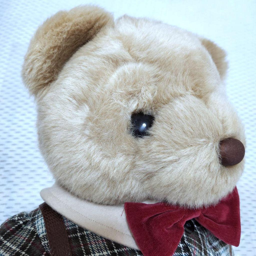 [USED] Oike Teddy Bear Plush Toy Vintage Gift from Fairy Tale Road