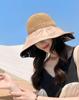 Women Sun Hat Foldable Wide Brim Floppy Girls Hat Outdoor Beach Women Summer Hat UV Protect Travel Cap Female Bucket Hat Hollow Out Fisherman Hat