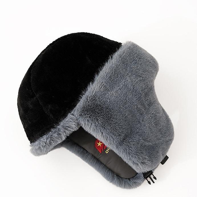 Шапка Thunderbolt женская милая зимняя теплая утолщенная защита ушей хлопковая шапка мужская ветрозащитная теплая плюшевая