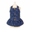 Костюм Love Jeans Pet Denim Dress для собак, жилет для маленьких собак, роскошная юбка на подтяжках для собак, милый принт, одежда для щенков