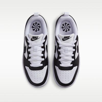 Nike Кроссовки Court Borough Low Recraft Черно-белые (GS)