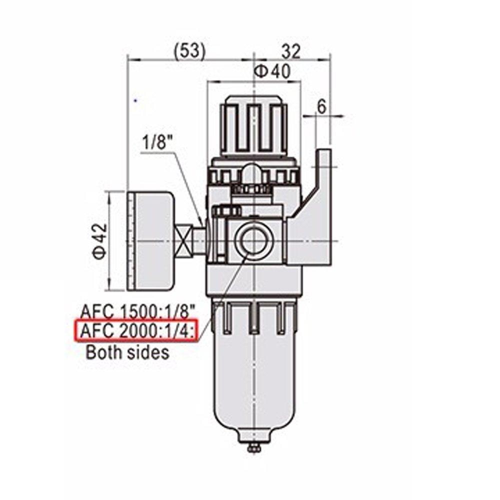 Zmart AFC-2000 Регулятор воздушного фильтра Маслоотделитель воды