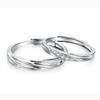 Кольца для пар, классические модели, простая модная регулируемая пара колец, подарок на день Святого Валентина для подруги