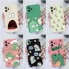Case For Honor 30 Pro+ 50 70 Lite 8A Pro 9C 9S 9X V40 X20 Cute Dinosaur Square Phone Bags Matte Shockproof Protective Soft Back Cover For Honor Bumper