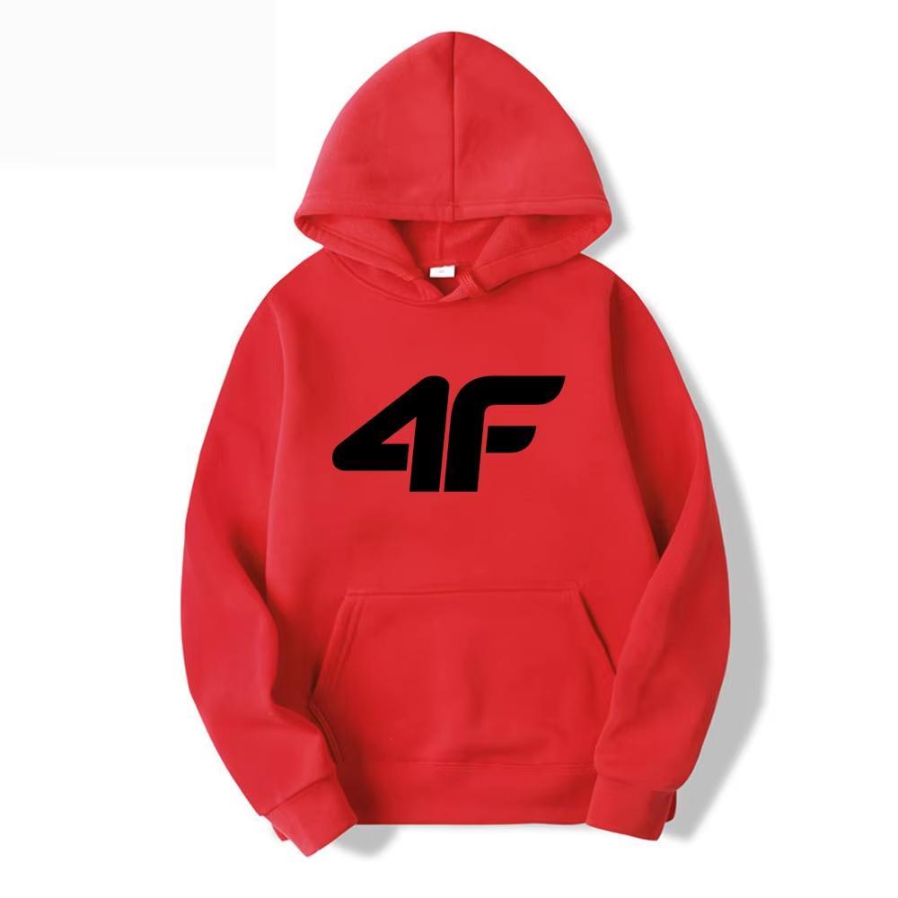 Autumn and Winter New Hoodie for Men Urban Fashion 4F Funny Casual Wool Printed Sweater Loose Hoodie Top for Men