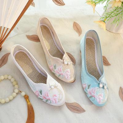 [Miaofu] 2025 лето новые китайские туфли в старом пекинском стиле простые женские туфли в этническом стиле чонсам темперамент