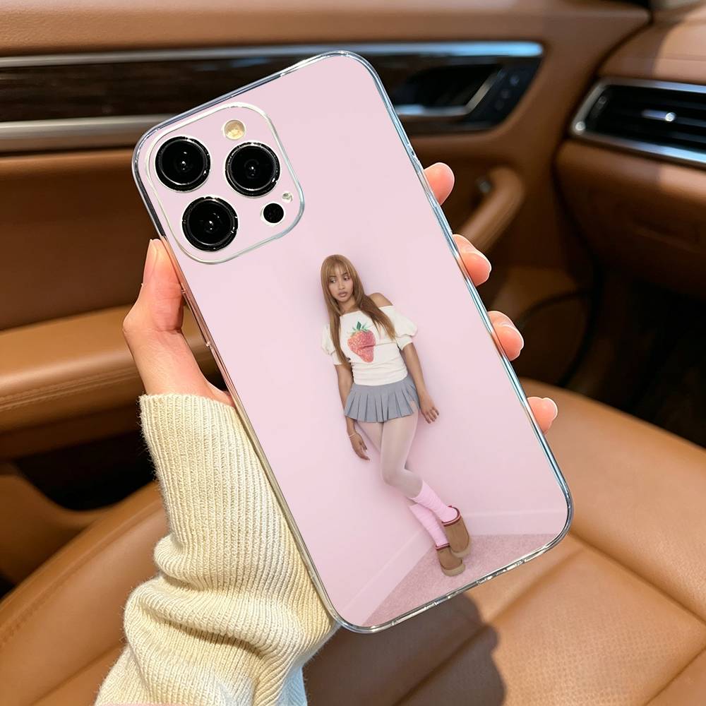 Уличный Микс Чехол PinkPantheress для iPhone 17, 16, 15, 14, 13, 12, 11, Pro Max, Plus Мягкий Силиконовый Прозрачный Чехол