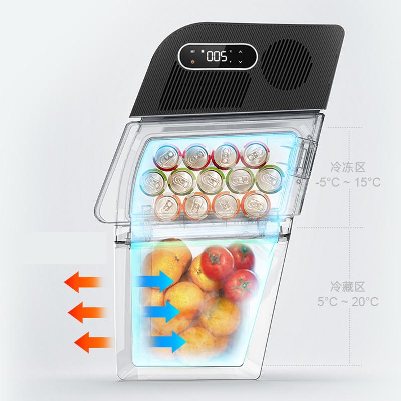 For Tesla Model Y 2019-2025 15L Car Refrigerator Fridge Freezer Compressor Cooling LHD RHD Trunk Fridge Medicine Storage Travel