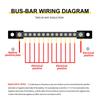 12-канальный 6-канальный RV Yacht Single DC 150A High Current BusBar Автомобильный прямой шинный блок 12-48 В Клеммы Болтовые шпильки Блок предохранителей