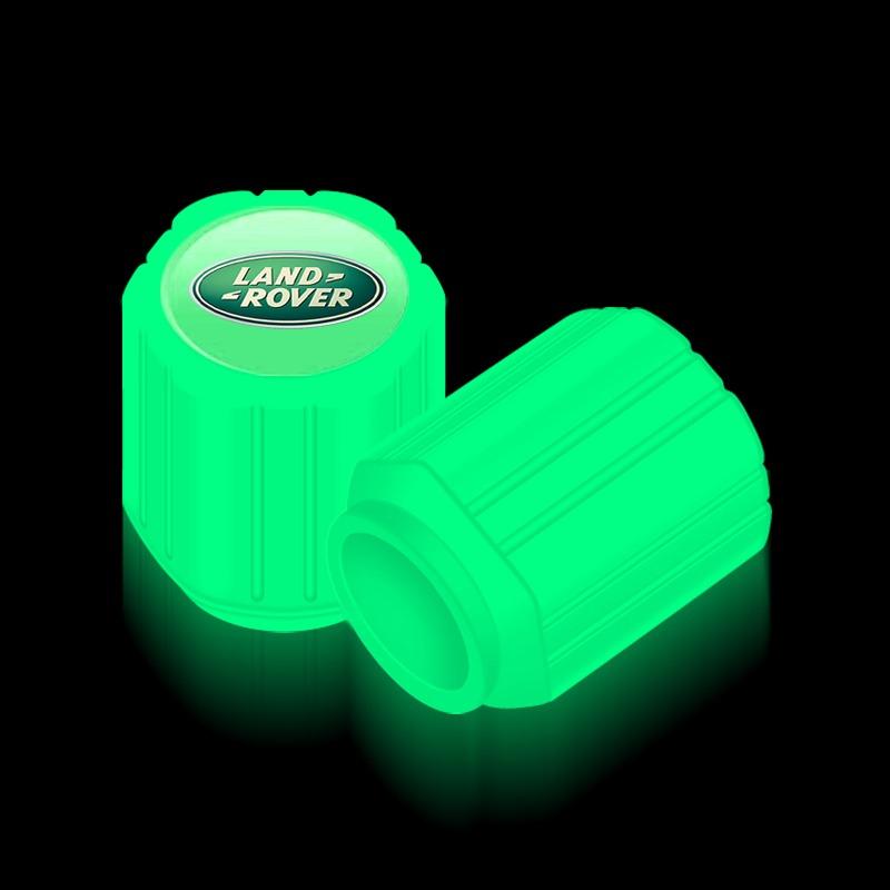 Светящиеся колпачки ниппелей автомобильных шин Флуоресцентные колпачки для шин мотоциклетных колес для Land Rover Discovery Range Rover Evpque Defender Автомобильные очки Rover L322 L405