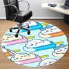 1PC Chiikawa Office Round Area Rug Suitable For Office, Under Office Chairs Bedroom Living Room Home Decor, Room Deco T1224009