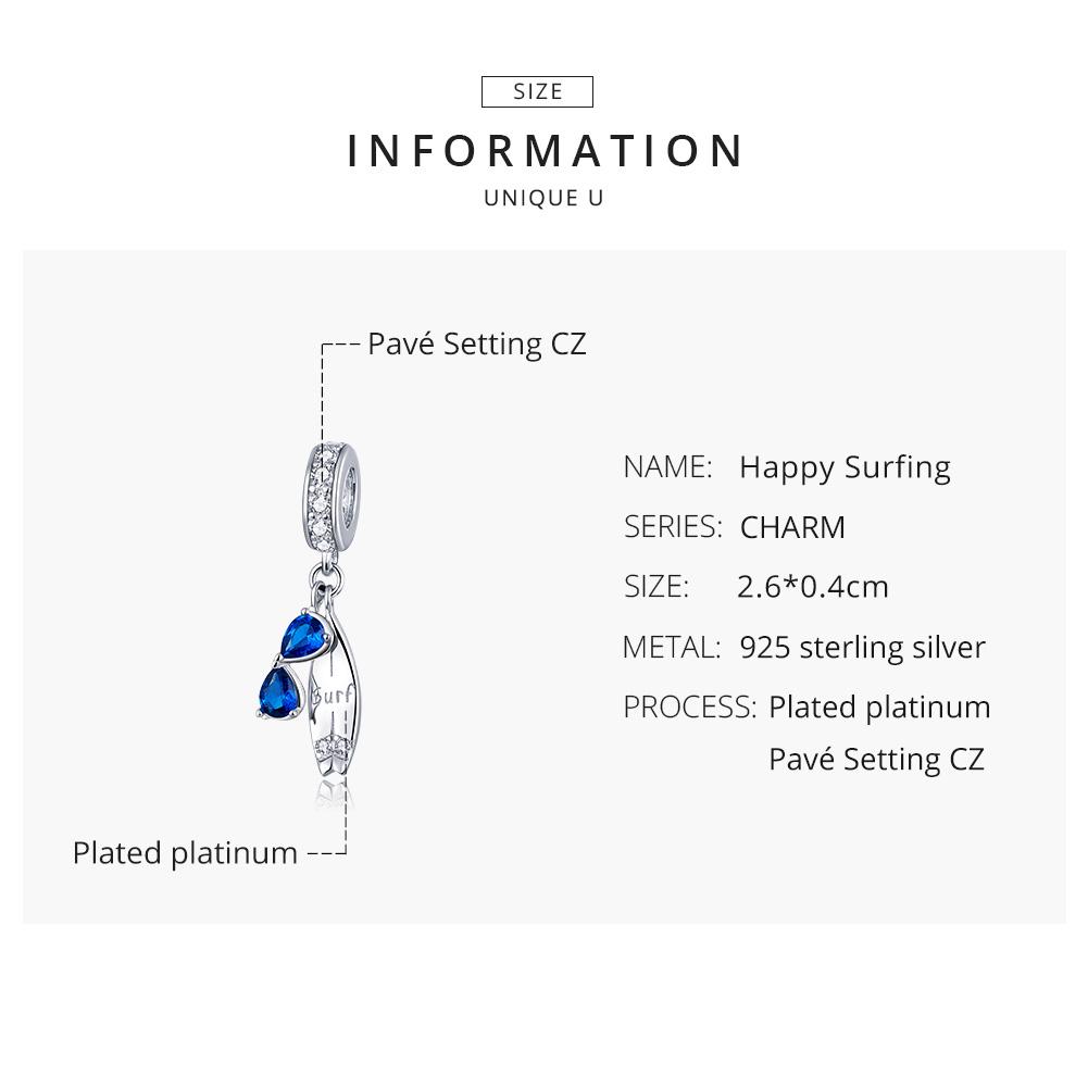 BAMOER Стерлингового Серебра 925 пробы Неторопливая летняя серия Подвеска-бусина для оригинального браслета