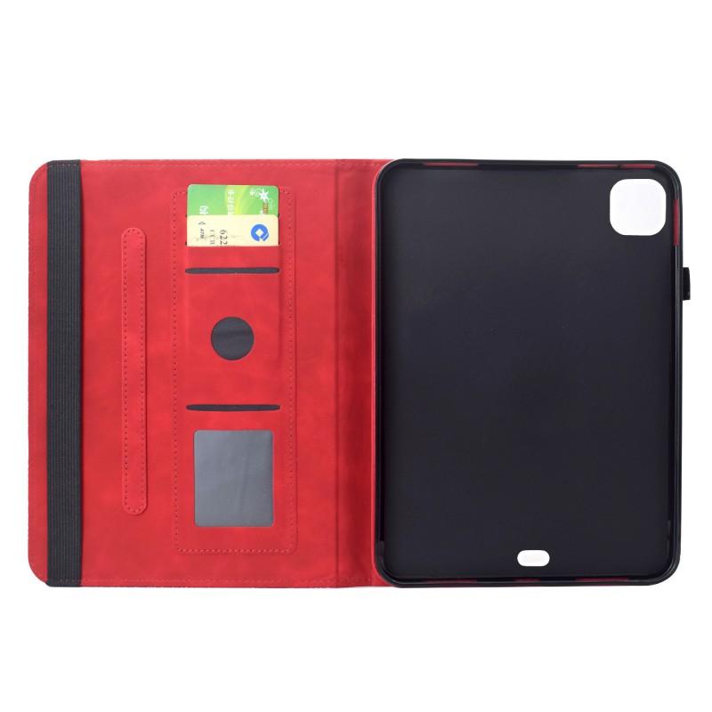 IPad 11th Gen Folio Case With Mandala Embossed Rotating Stand Sleep/Wake Shockproof PU Leather Cover Business Travel