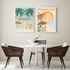 Vintage Travel Bali Beach Bahrain Surf Sunshine Coast Wall Art Canvas Painting Posters For Living Room Wall Decor Print Pictures