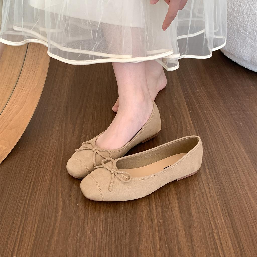 Fashion Bailamos New Women Flat Shoes Fashion Shallow Slip On Ladies Elegant Ballerinas Shoes Soft Flat Heel Round Toe Boat Shoes