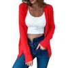 Women's Autumn Button Solid Color Long Sleeve Cardigan Women's Knit Sweater