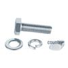 DIAIEN 10.9 Grade Blue-White Zinc Hex Head Bolt Set