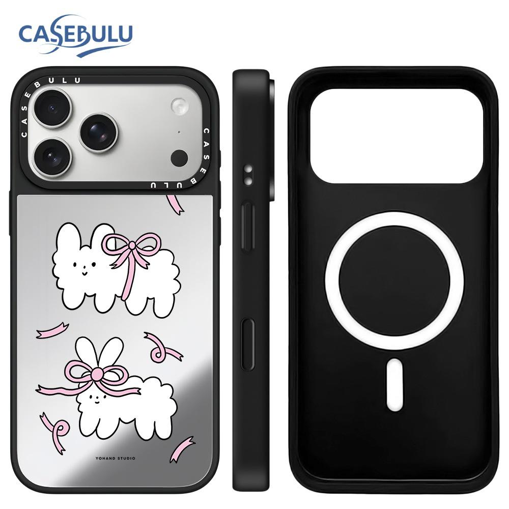 Модный Зеркальный Чехол с Бабочками для iPhone 17 Pro Max / 16 / 15 - Стиль Интернет-Звезды