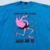 Винтажная футболка FLORIDA WEST COAST JAZZERCISE JAZZER JAM 1993 года РАЗМЕР L фламинго 90-е