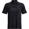 Playoff 2.0 Pattern Jacquard Golf Polo Shirt Short Sleeve Men Polo Shirts Black 1373694-002