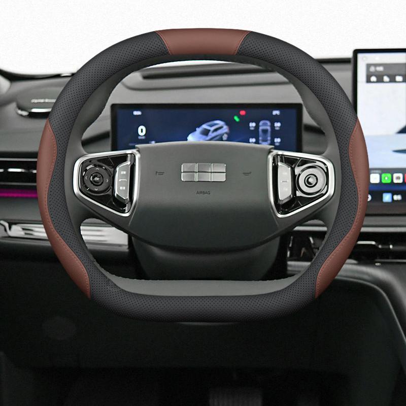 Чехол на руль Geely Galaxy E5/E8: Нескользящий, Без запаха, Не требует шитья