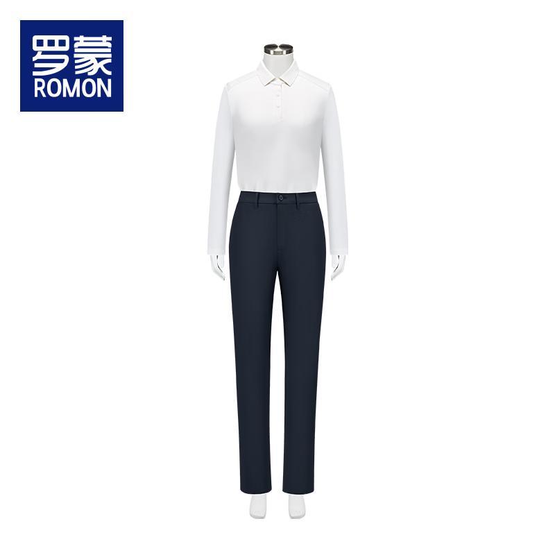 ROMON Женские прямые брюки в стиле business casual