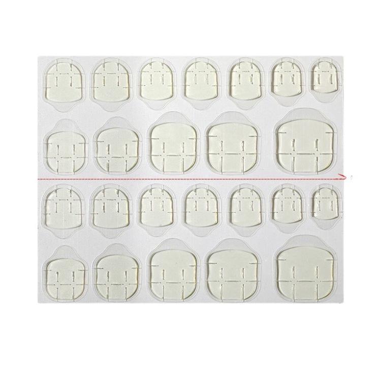 Набор для нейл-арта из 24 водонепроницаемых желтых элементов с гелем-желе сильной вязкости и двусторонними клейкими стикерами