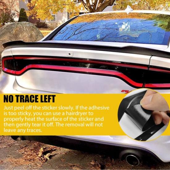 2 Комплекта Для DODGE CHARGER 2015- Задний Фонарь Предварительно Вырезанная Тонировка Задняя Накладка Винил Темный