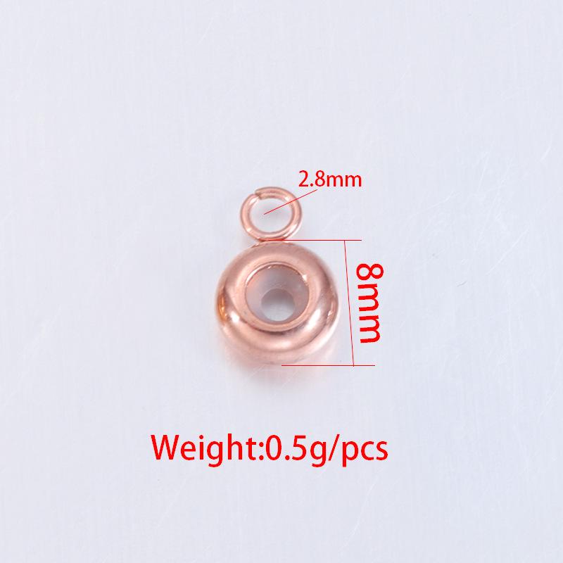 Гальванизированные бусины из нержавеющей стали 18 карат с регулировкой для самодельных ювелирных изделий: Позиционирование браслета, ожерелья, силиконового кольца