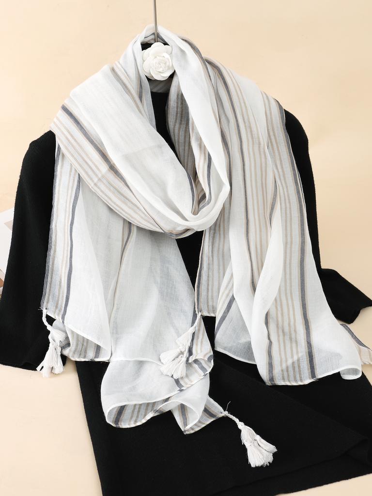 New Women Cotton Thin Scarf Flower Print Hijab Soft Shawls and Wraps Bohemia Female Foulard Pashmina Bandana Headscarf