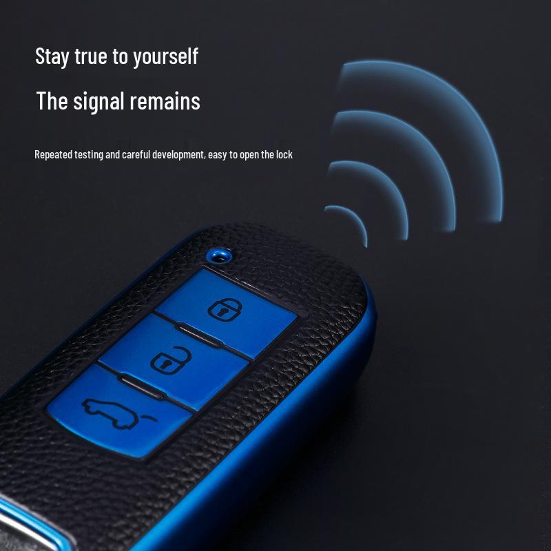 Чехол для ключа автомобиля GAC Trumpchi для GS5, GS3, GA4, GA5 и GA6 New Energy - Полностью закрывающая оболочка для мужчин