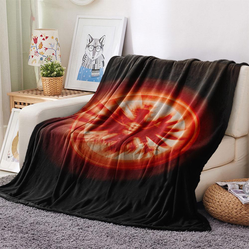 Frankfurt Printed Flannel Blanket, soft throw for bedroom sofa, washable, Christmas present, great gift.