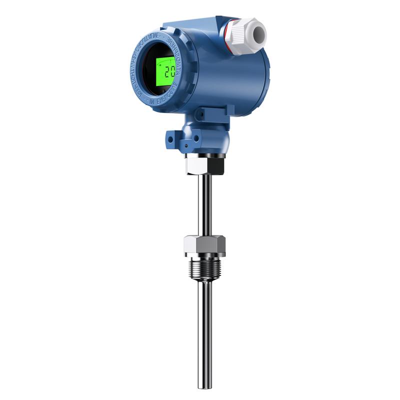 4-20mA RS485 Output LCD Display Temeprature Transmitter 0-200 Degree 0-300 Degree M20*1.5 PT100 Temeprature Signal Sensor